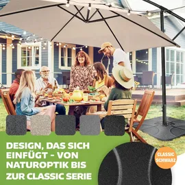 Kesser Schirmständer 60 Liter Kunststoff Grau