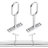 RDNKVB 2 Stück Gardinenstangenhalter,Durchmesser,Gardinenstange Halterung mit Schrauben zur Befestigung von Gardinenstangen an Decken oder Wänden, Deckenhalterung