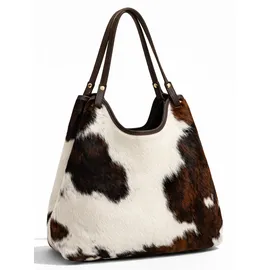 Allgäu Rebell Muuh Schultertasche Leder Brown