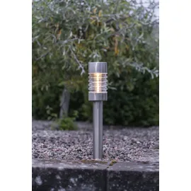 PARFORCE TRADITIONAL HUNTING Wegeleuchte Edelstahl/Glas 49,5 cm inkl. Dämmerungssensor silber