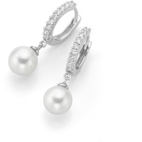 GIORGIO MARTELLO MILANO mit Perlen und Zirkonia Steinen, Silber 925 weiß