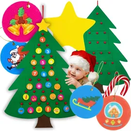 Zolta Adventskalender Weihnachtsbaum Filz 90 cm DIY