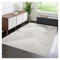 Carpet City Teppich Kurzflor Wohnzimmer - Terracotta - 200x290