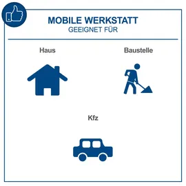 SCHEPPACH Werkzeugwagen TW1100 inkl. 70-tlg. Zubehör