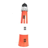 Westerholt Großer Leuchtturm aus Metall mit Solarfunktion H:80 cm