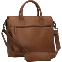 GREENBURRY Fiorentina Aktentasche Leder 34 cm Laptopfach braun