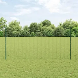 vidaXL Zaun und Pfosten Grün 1,5 x 10 m Stahl - Grün