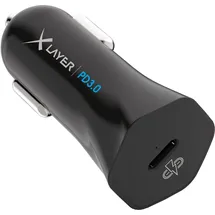 Xlayer KFZ-Ladegerät Typ-C (USB-C) Charger PD 18W Schwarz