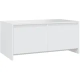 furnicato Moderner Couchtisch Weiß Holzwerkstoff 90 x 50 x 41,5 cm