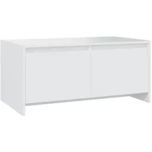 furnicato Moderner Couchtisch Weiß Holzwerkstoff 90 x 50 x 41,5 cm