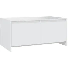 furnicato Moderner Couchtisch Weiß Holzwerkstoff 90 x 50 x 41,5 cm