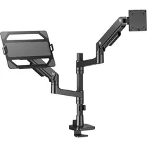 Act Single monitor arm and laptop office premium, with gas spring, pole (AC8341)