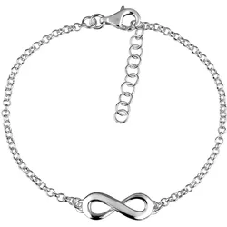 Nenalina Infinity Symbol Unendlichkeits-Zeichen 925 Silber Armbänder & Armreife   Damen 