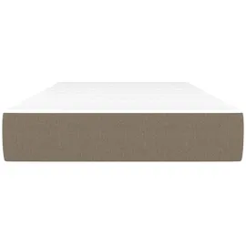 vidaXL Taschenfederkernmatratze Taupe 100x200x20 cm Stoff