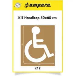 A.M.P.E.R.E. Schablonenset Schablonen KIT Handicap 50 cm x 60 cm