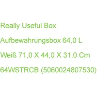 Really Useful Box Really Useful Aufbewahrungsbox 64,0 L Weiß