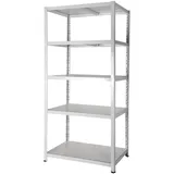 Szagato Aktenregal Stahl 180 x 90 x 60 cm weiß 5 Böden