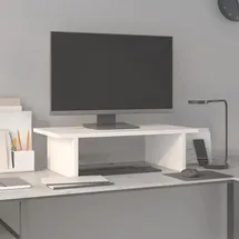 vidaXL Monitorständer 50x27x15 cm Weiß