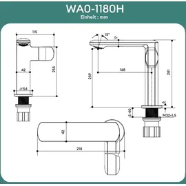 mai & mai WAO-1180H Einhandmischer Grau