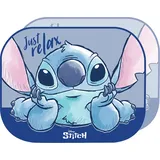 tataway Paar Lilo & Stitch Disney Lilo & Stitch Seitenmarkisen 44x35 cm — Sonnenschutz für Kinder mit Stitch-Grafiken auf fliederfarbenem Hintergrund