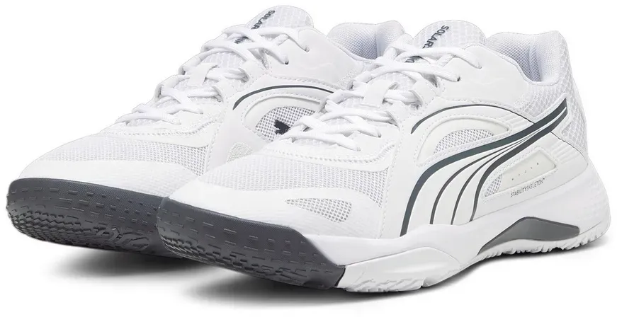 Puma Hallen-Indoorschuhe Solarstrike II weiss/grau Herren