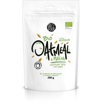 DIET-FOOD Bio Oatmeal Haferflocken mit Matcha und Chia Eiweißhaferflocken zum Frühstück Low Carb Non-GMO Snack ohne Zuckerzusatz Proteinhaferflocken 200g