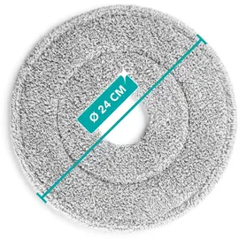 Clean Maxx Bodenwischer Ersatz Tücher 2er Set grau/weiß
