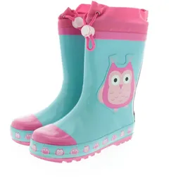 Playshoes Gummistiefel Eulen Türkis 21