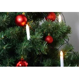 Nipach GmbH 30er LED Lichterkette Weihnachtsbaumbeleuchtung für Innen Christbaumkerzen XMAS