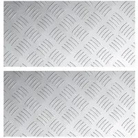 VidaXL Aluminium-Riffelbleche 2 Stk. Rutschfest 40x20 cm