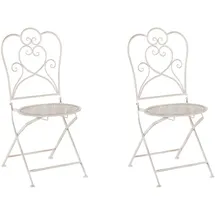 Beliani Gartenstuhl Set 2er Set Beige