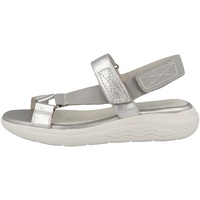 GEOX Damen D SPHERICA EC5W Sandal, LT Grey/Silver, 42 EU