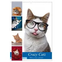 Calvendo Crazy Catz. (Wandkalender 2026 DIN A3 hoch), CALVENDO