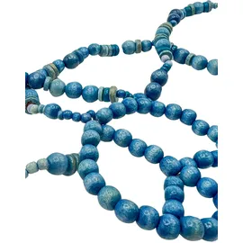 COLLEZIONE ALESSANDRO Lange Kette "Peace", Damen, Gr. onesize, Holz, blau, COLLEZIONE ALESSANDRO, Basic, Halsketten, aus Holzperlen gefädelt