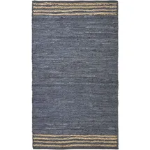 Homescapes FLICKENTEPPICH aus Recycling-Leder 60/90 cm