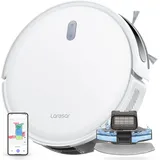 Laresar Staubsauger Roboter,6500Pa Transformative SoF LiDAR Staubsauger-Roboter Wischmopp 6500Pa 150min Kabellos APP-Steuerung