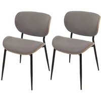 Mendler 2er-Set Esszimmerstuhl HWC-O45, Bugholz Stoff (370g/m2) Öko-Tex FSC®-zertifiziert