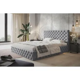 alpimeble Polsterbett 180 x 200 cm Grau