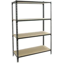 Proregal Schwerlastregal Mid Muli HxBxT 150 x 100 x 40 cm 4 Fachböden Fachlast 150 kg Anthrazit