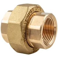 Viega Rohrverschraubung 3330 flachdichtend in Rp3/8 x Rp3/8 Rotguss