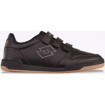 lotto Sneaker LOTTO, Damen, Gr. 39, schwarz (schwarz, dunkelgrau), Synthetik, Textil, Schuhe Sneaker, - mit drei praktischen Klettverschlüssen