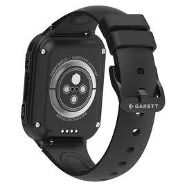 Garett Vibe 4G BT One Size Kunststoffgehäuse Schwarz Silikonarmband Schwarz One Size