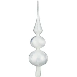 Weihnachtsbaumspitze Groß 35cm in `Ice Weiss`