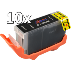 10 Ampertec Tinten ersetzt Canon BCI-3eBK  schwarz
