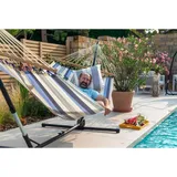 La Siesta Hängemattengestell, Anthrazit, Metall, 120x95-130x275-375 cm, Gartenmöbel, Hängematten
