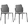 Mobili Rebecca Rebecca Mobili Gartenstuhl 56 x 47 x 83 cm grau 2 St.