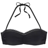 s.Oliver Bügel-Bandeau-Bikini-Top Damen Schwarz 34 Cup B