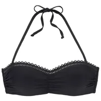 s.Oliver Bügel-Bandeau-Bikini-Top Damen Schwarz 34 Cup B