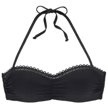 s.Oliver Bügel-Bandeau-Bikini-Top Damen Schwarz 34 Cup B