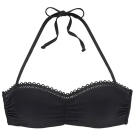 s.Oliver Bügel-Bandeau-Bikini-Top Damen Schwarz 34 Cup B